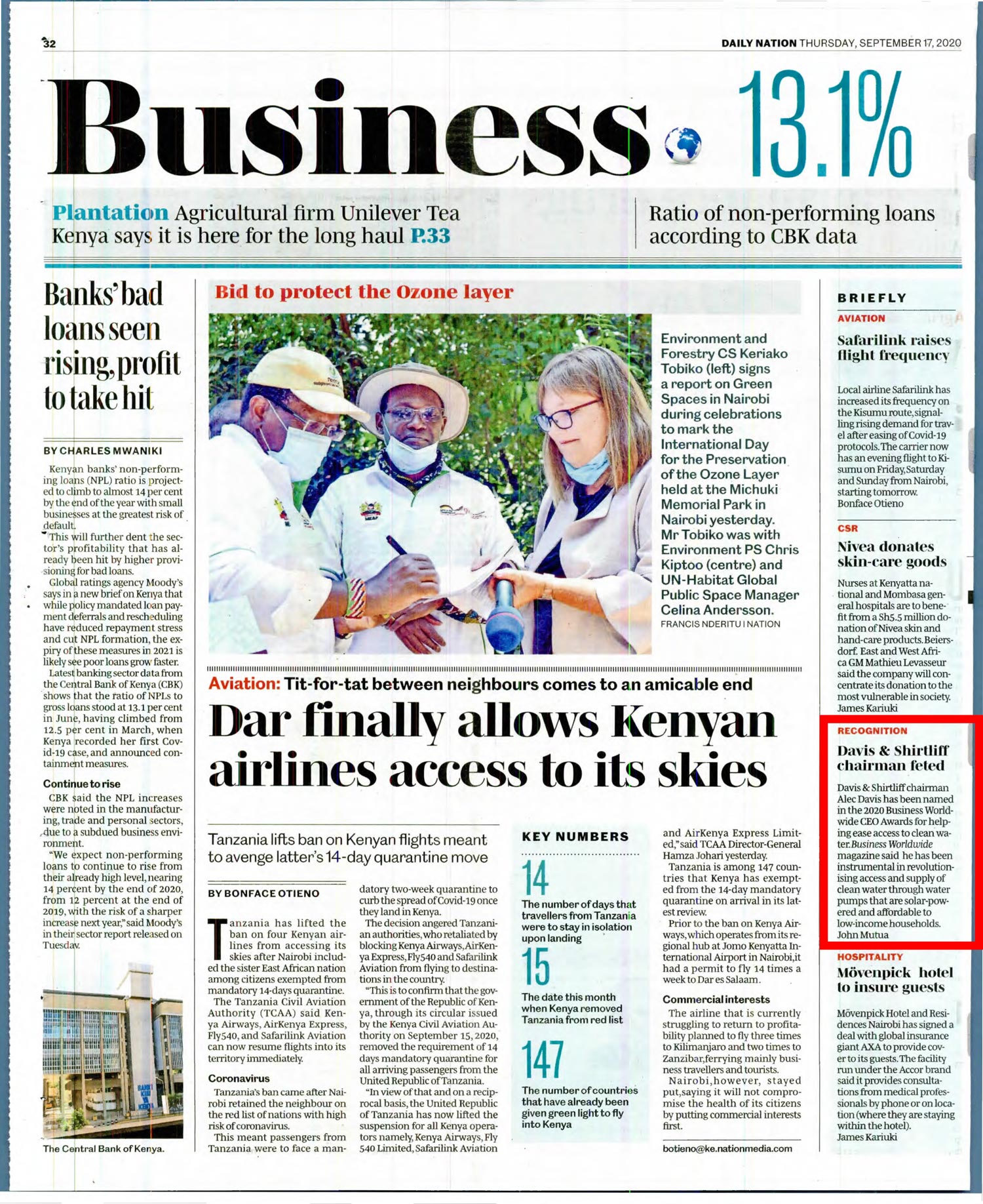 Davis & Shirtliff chair feted - The Daily Nation