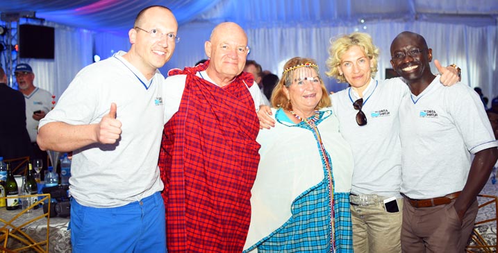 Mr and Mrs. Davis Elena Jakobson Midas CEO and Mr. David Gatende