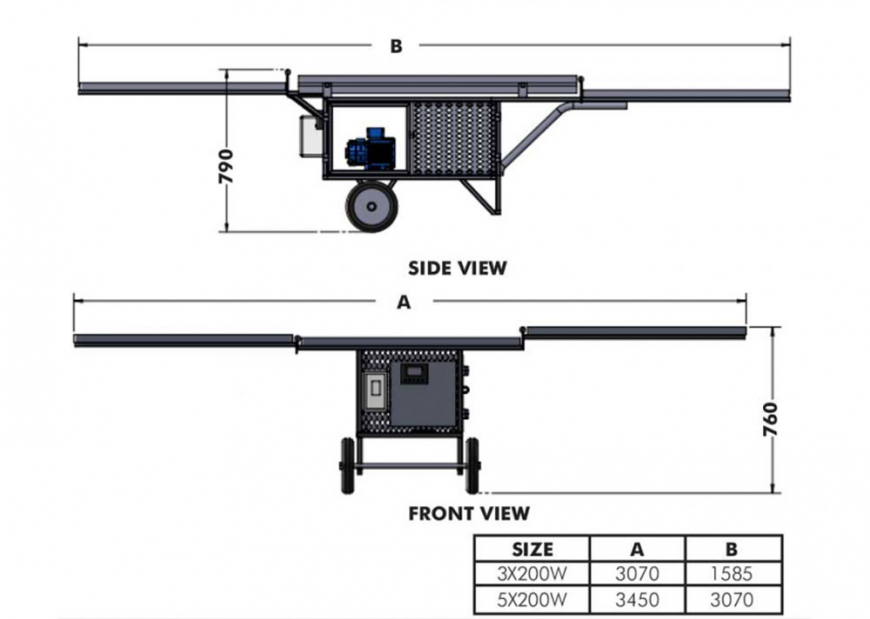 DAYLIFF SUNBARROW SIDE VIEW